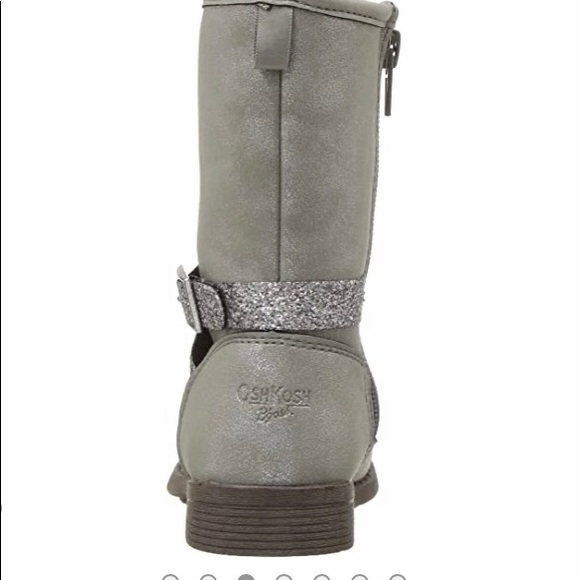 OSHKOSH Children’s Grey sparkly fashion boots - Picture 2 of 10